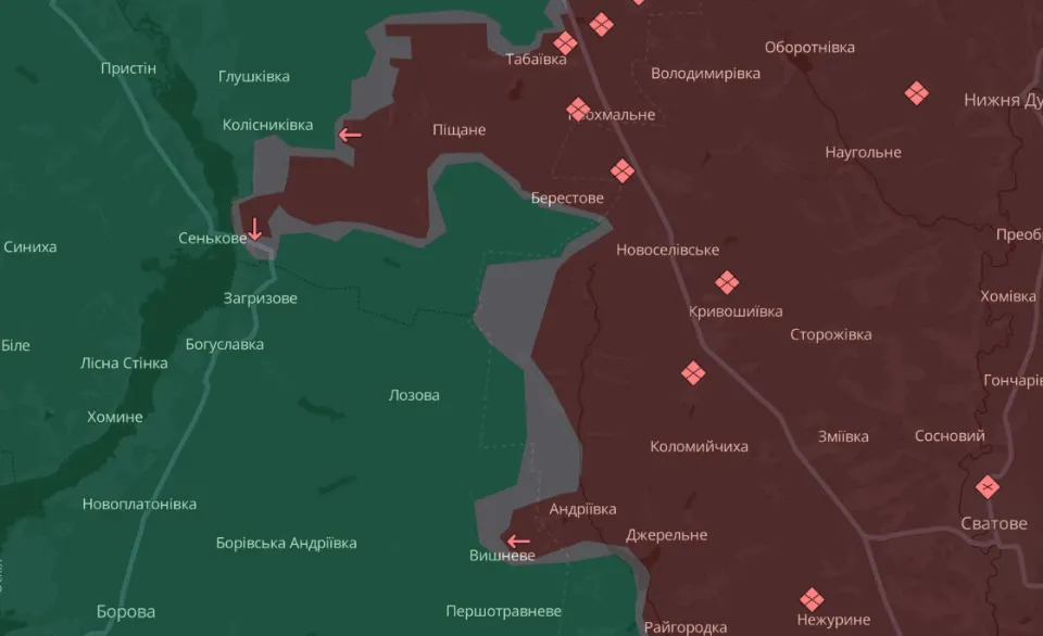 мапа Deep State Луганщина