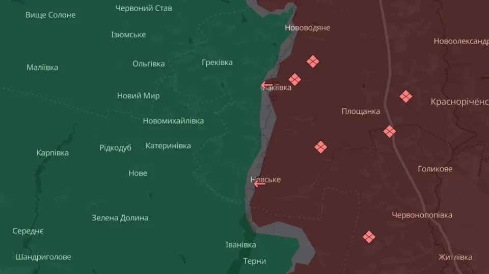 мапа Deep State Луганщина