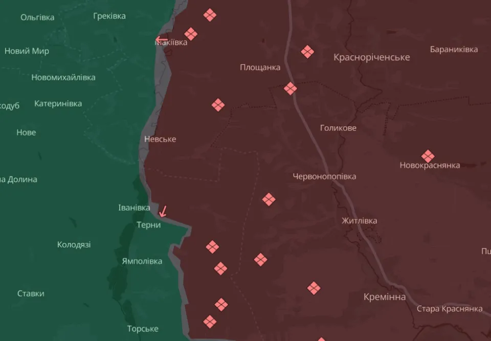 мапа Deep State Луганщина