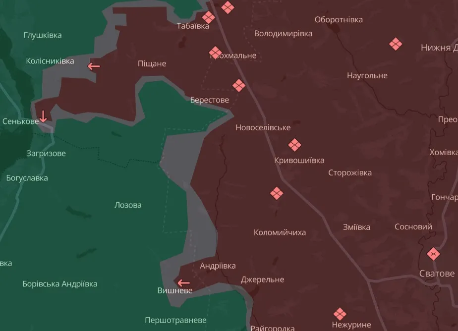 мапа Deep State Луганщина