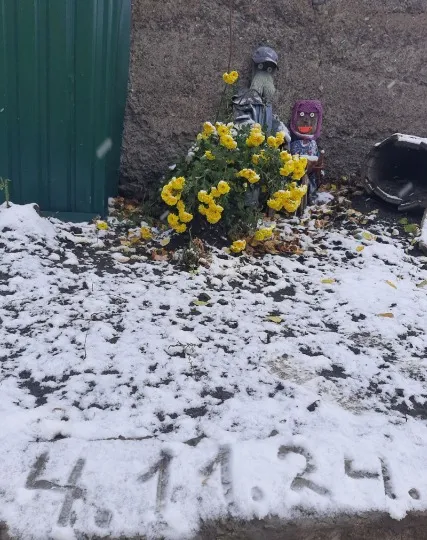 перший сніг в Старобільську