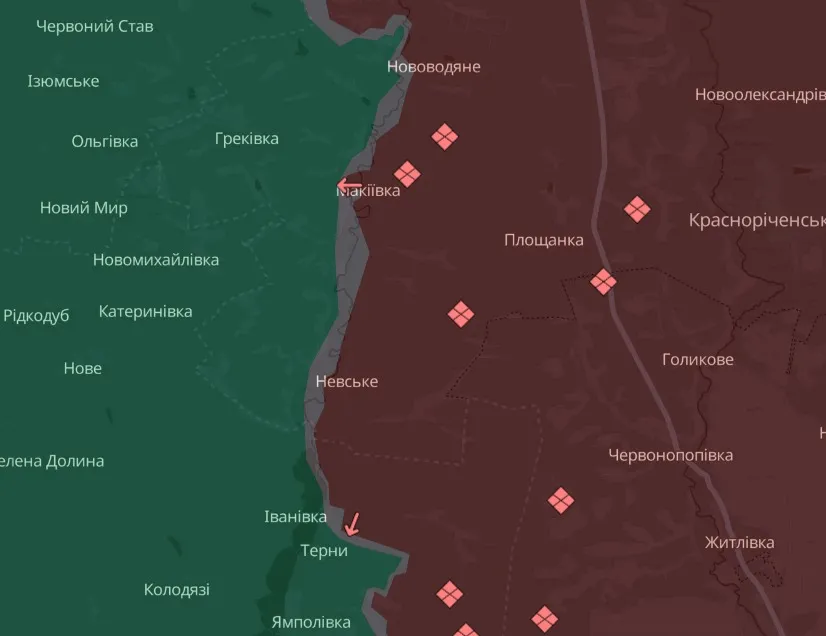 мапа Deep State Луганщина