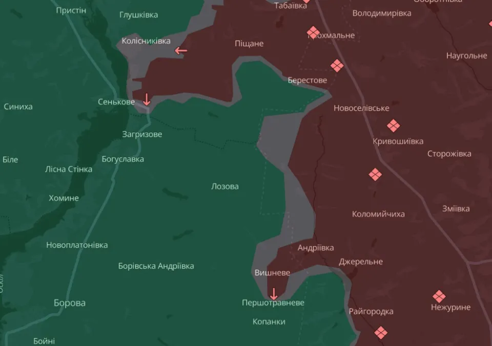 мапа Deep State Луганщина