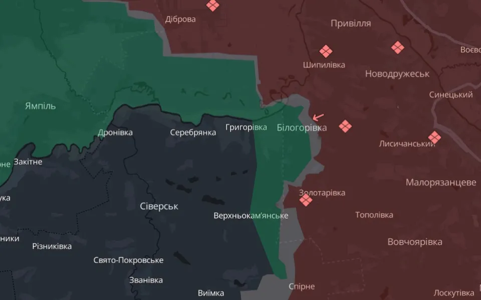 мапа Deep State Луганщина