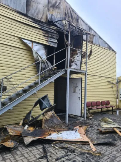 пожежа на будівельній фірмі в Маріуполі