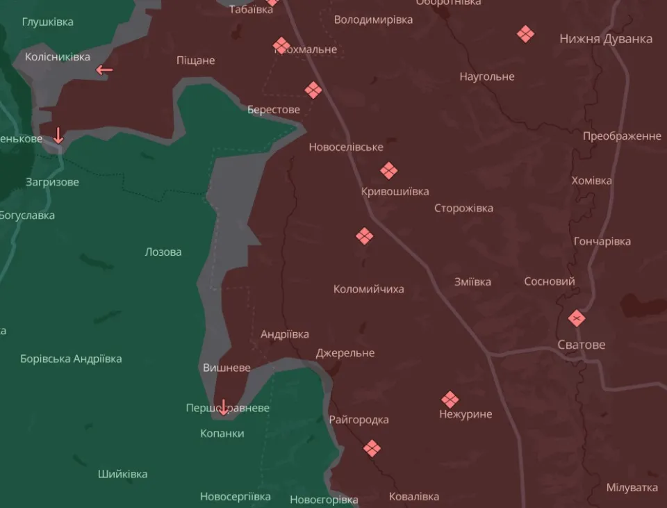 мапа Deep State Луганщина