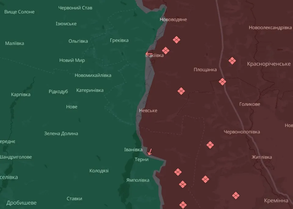 мапа Deep State Луганщина