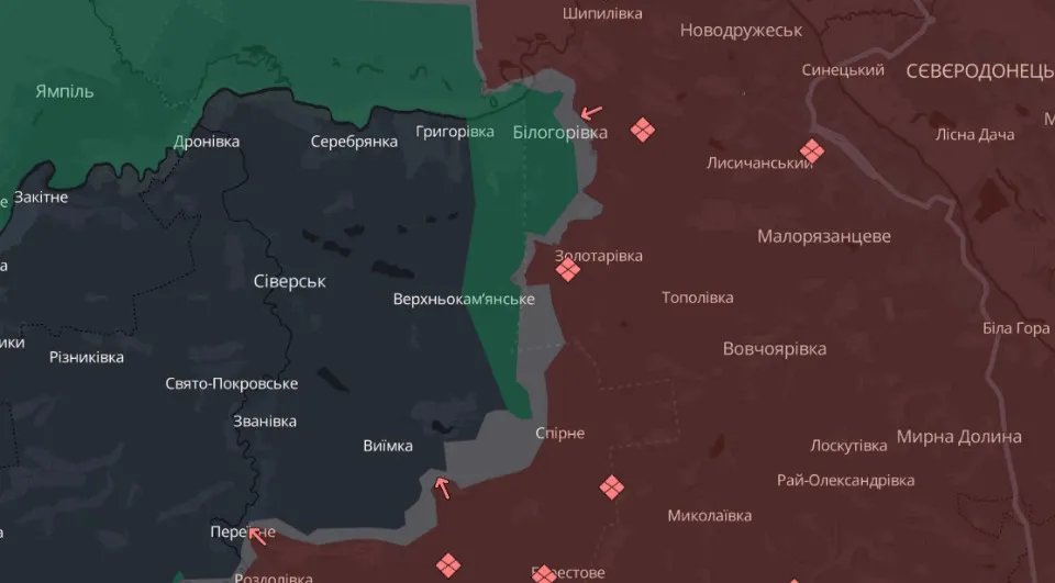 мапа Deep State Луганщина