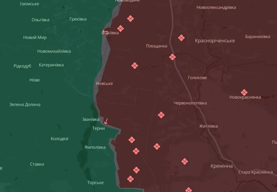 мапа Deep State Луганщина