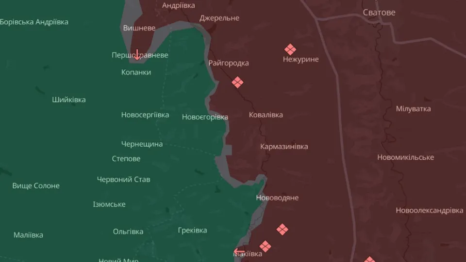 мапа Deep State Луганщина