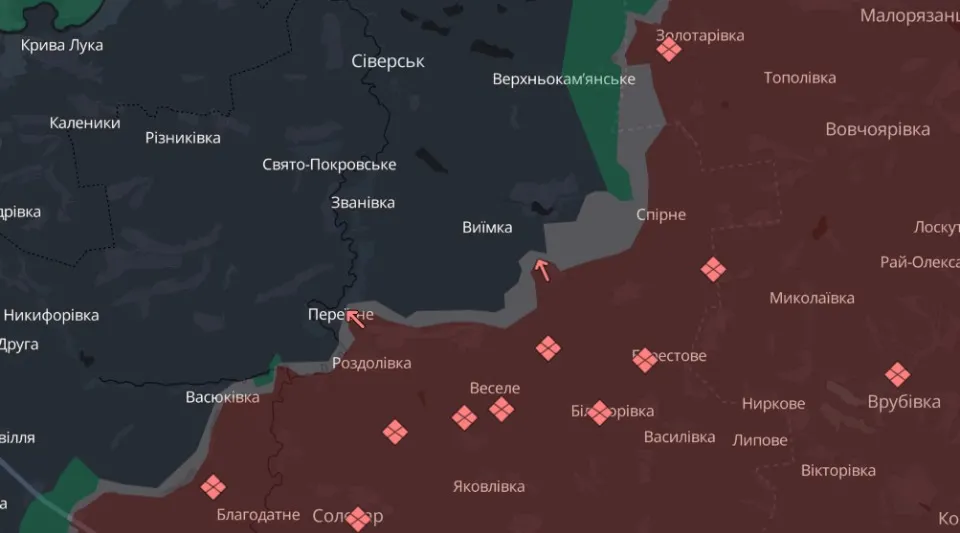 мапа Deep State Донеччина