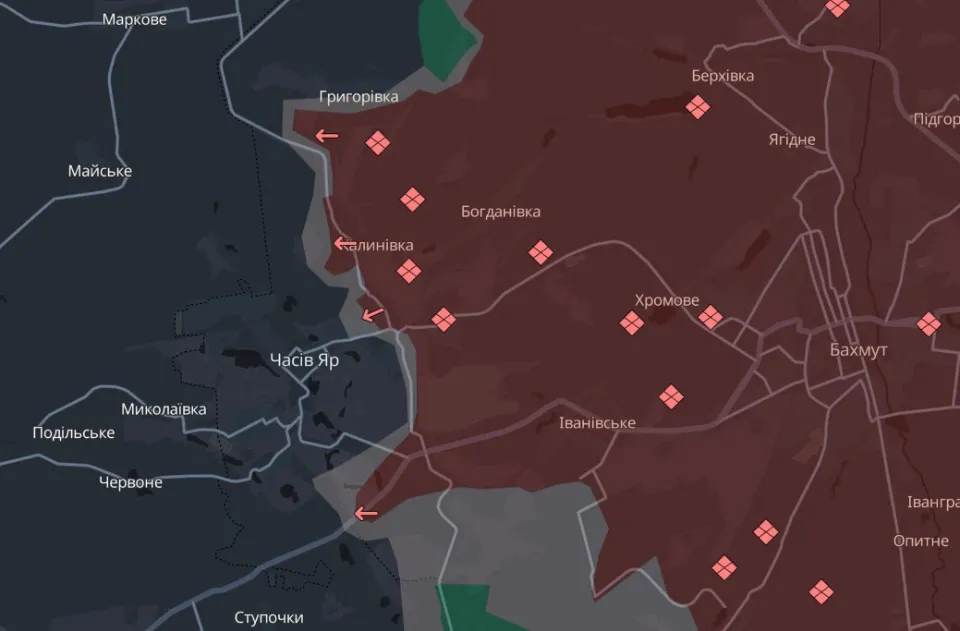 мапа Deep State Донеччина