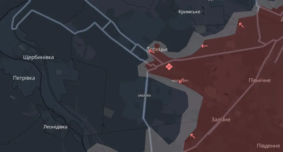 мапа Deep State Донеччина