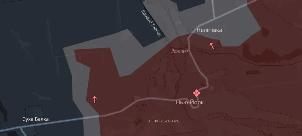 мапа Deep State Донеччина