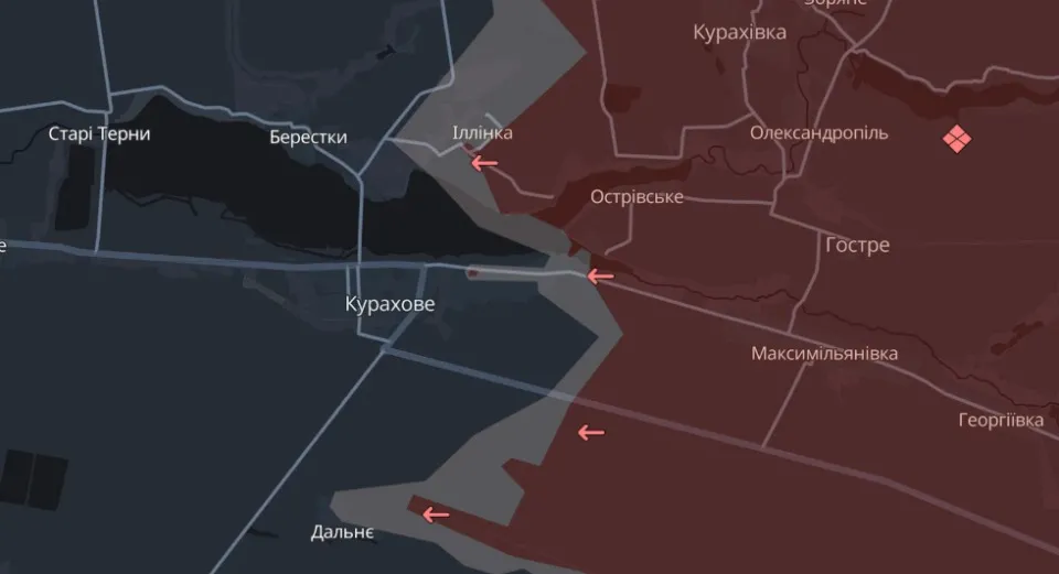 мапа Deep State Донеччина