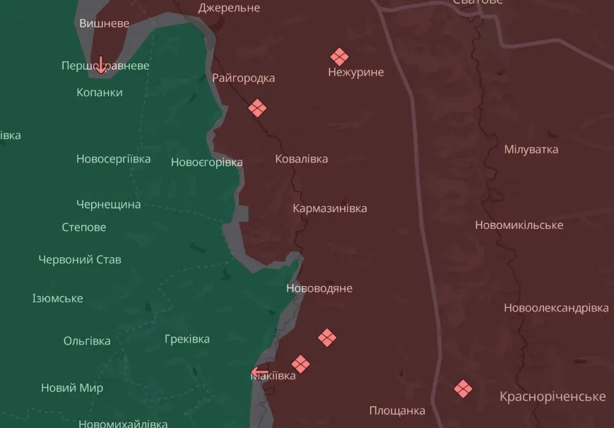 мапа Deep State Луганщина