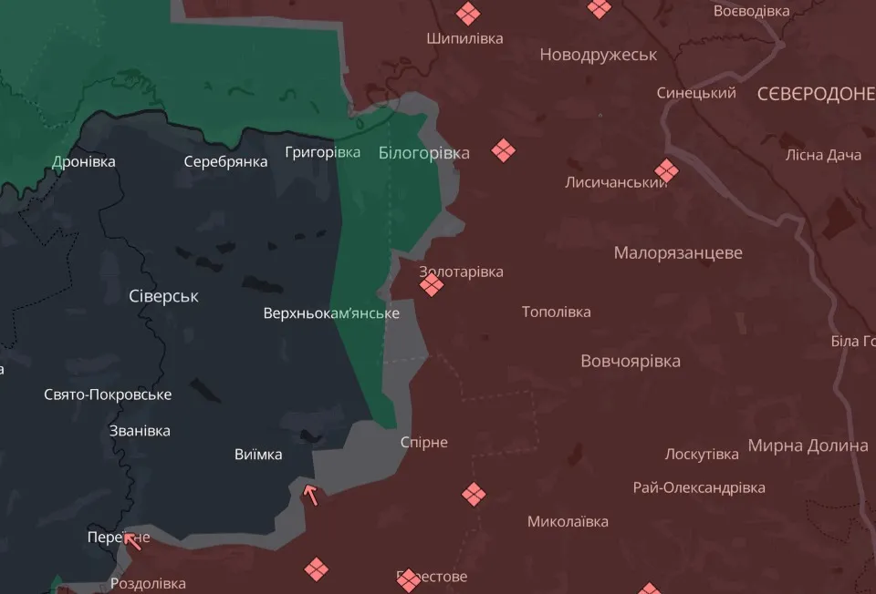 мапа Deep State Луганщина