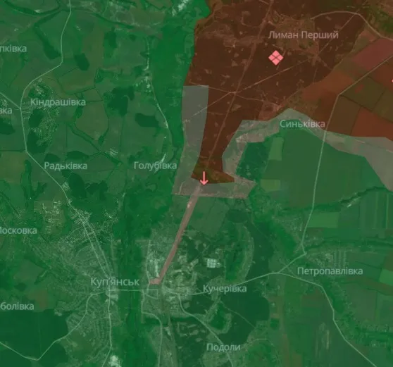 Мапа бойових дій, Куп'янськ