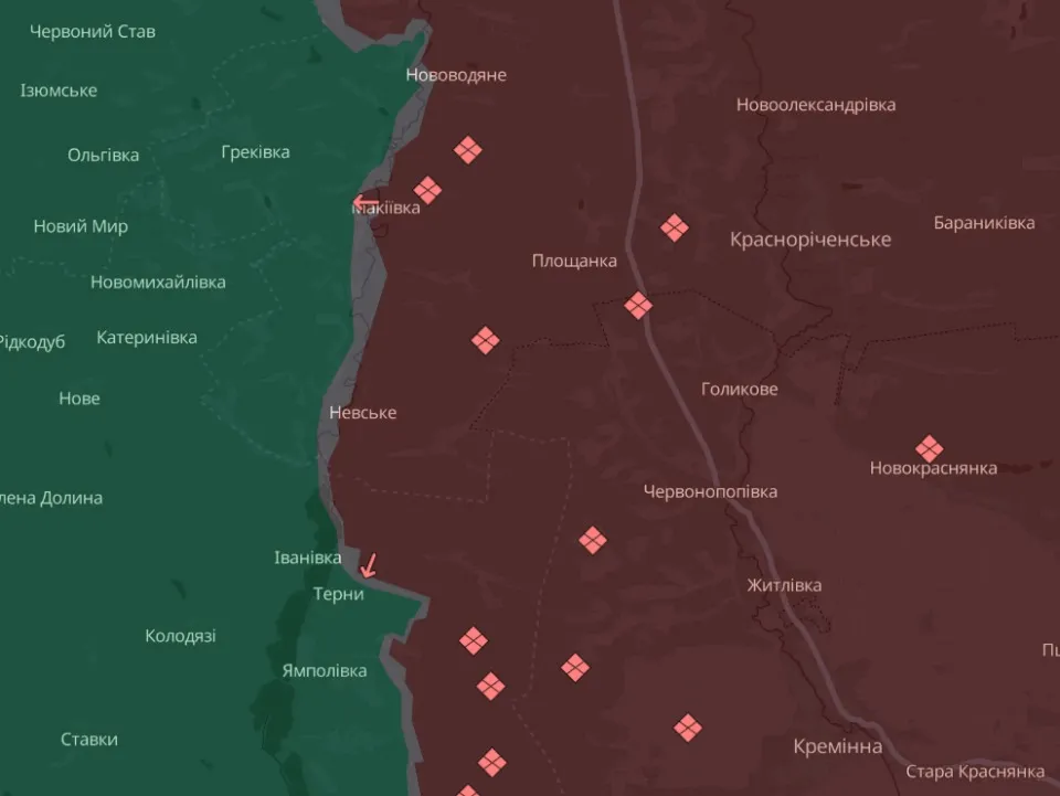 мапа Deep State Луганщина