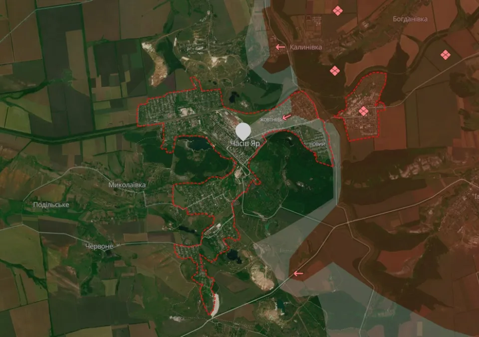 часів яр карта deepstate