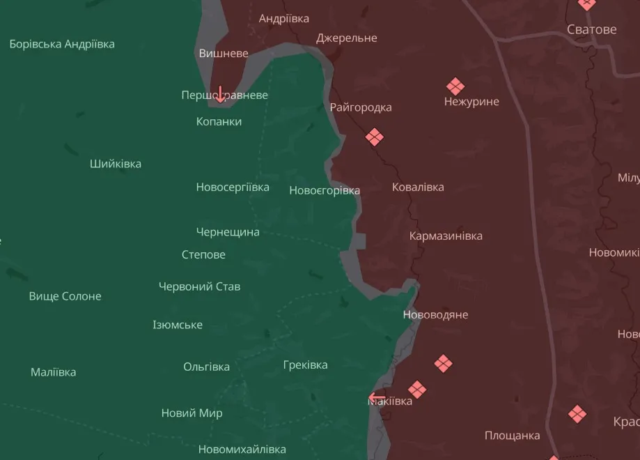 мапа Deep State Луганщина