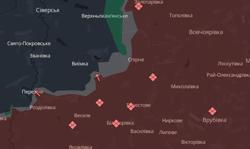 мапа Deep State Луганщина