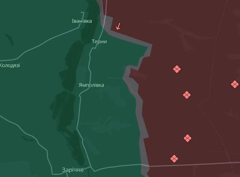 мапа Deep State Луганщина