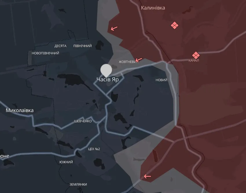 мапа Deep State Часів Яр