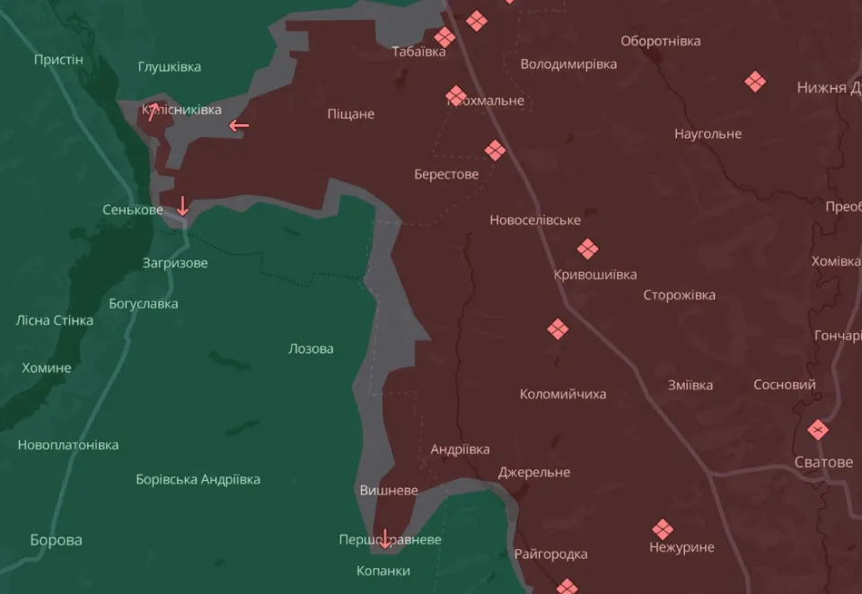 мапа Deep State Луганщина