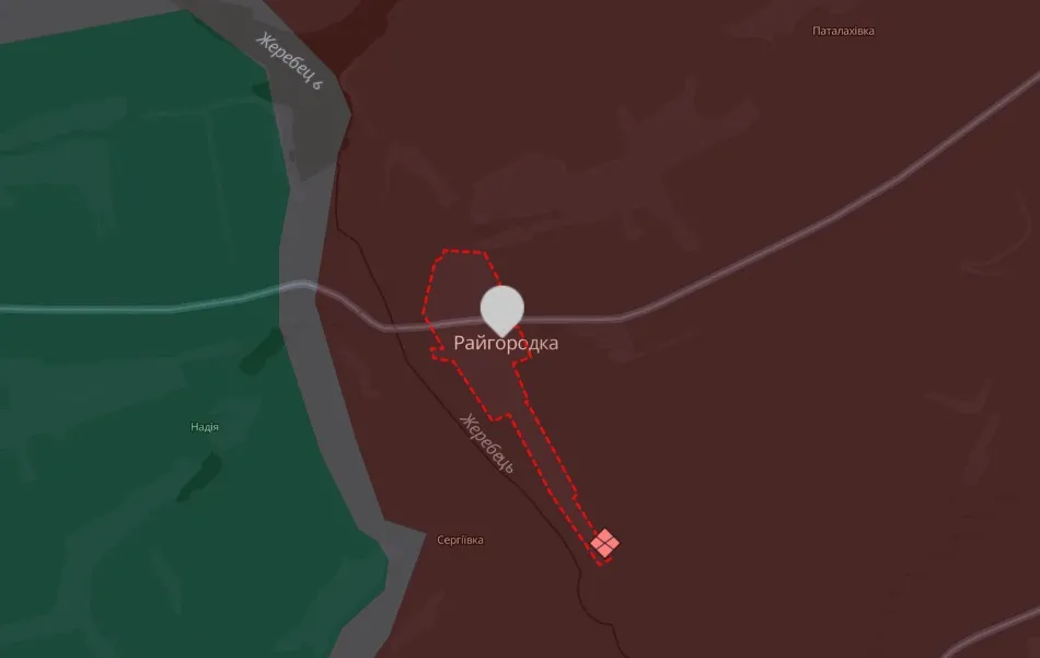 мапа Deep State Райгородка Луганщина