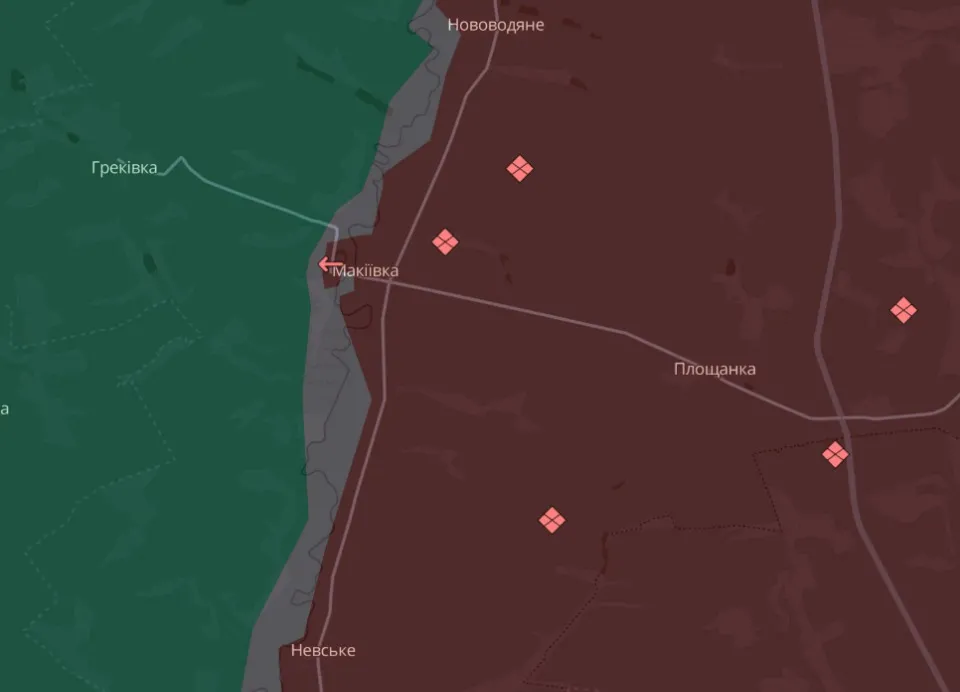 мапа Deep State Луганщина