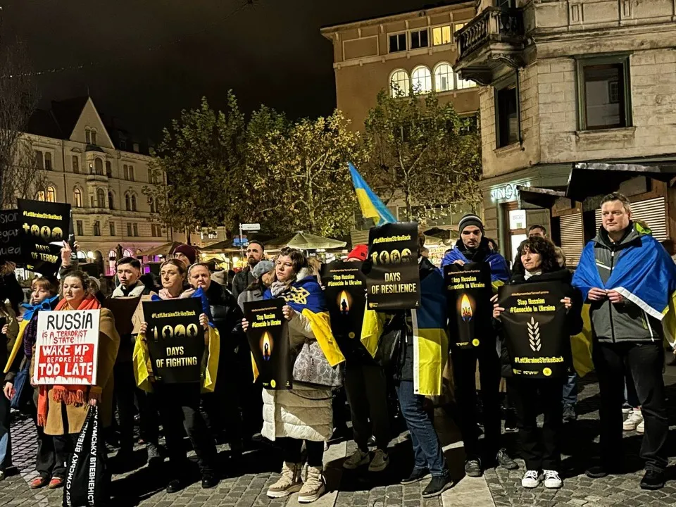 Фото учасниці мітингу Кароліни Любович