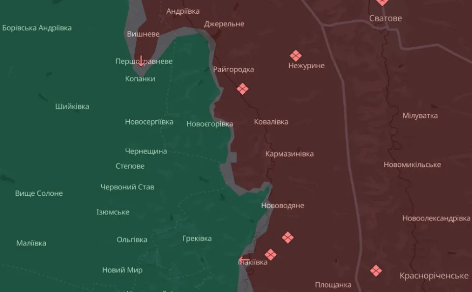 мапа Deep State Луганщина