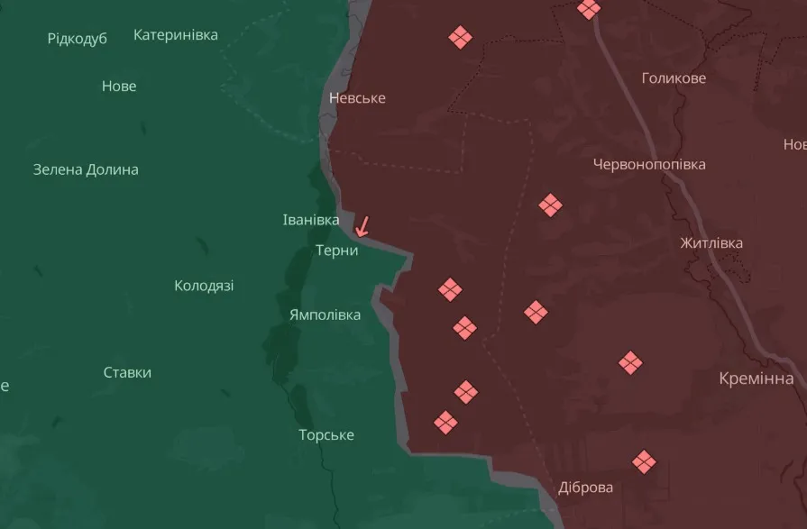 мапа Deep State Луганщина