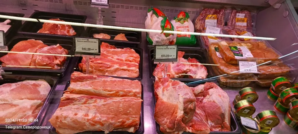 магазин Матрьошка на окупованій Луганщині, ціни