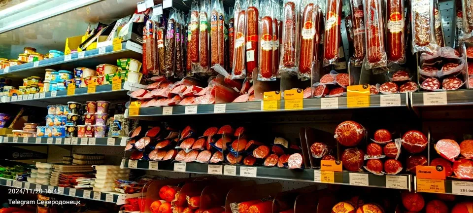 магазин Матрьошка на окупованій Луганщині, ціни