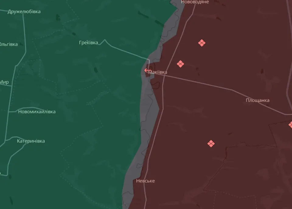 мапа Deep State Луганщина