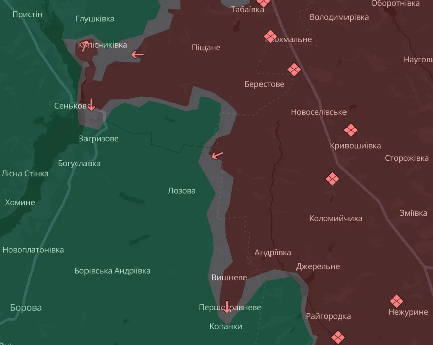 мапа Deep State Луганщина