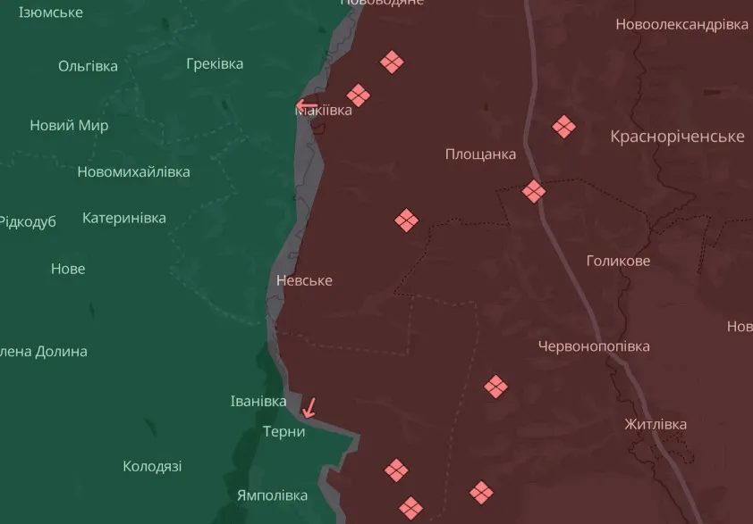 мапа Deep State Луганщина