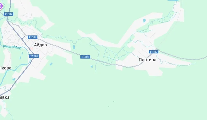 карта Луганщини після перейменування