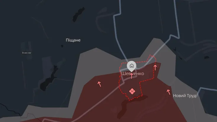 Покровський напрямок, Шевченко, Піщане