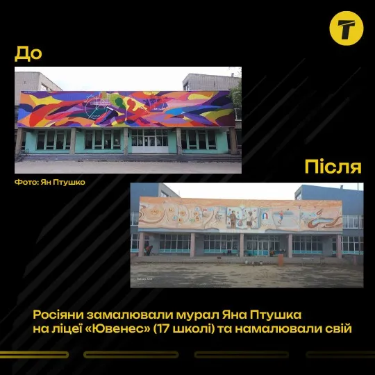 мурал у Сіверськодонецьку на ліцеї “Ювенес” (школа №17)