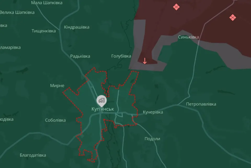 мапа Deep State Лиманський напрямок