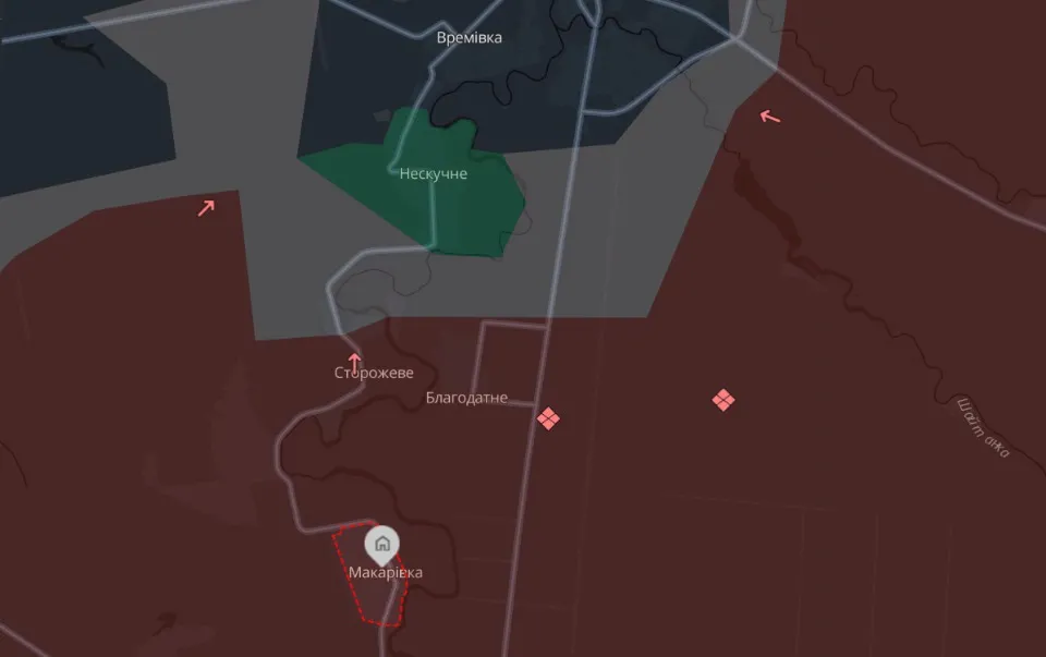 мапа Deep State Донеччина