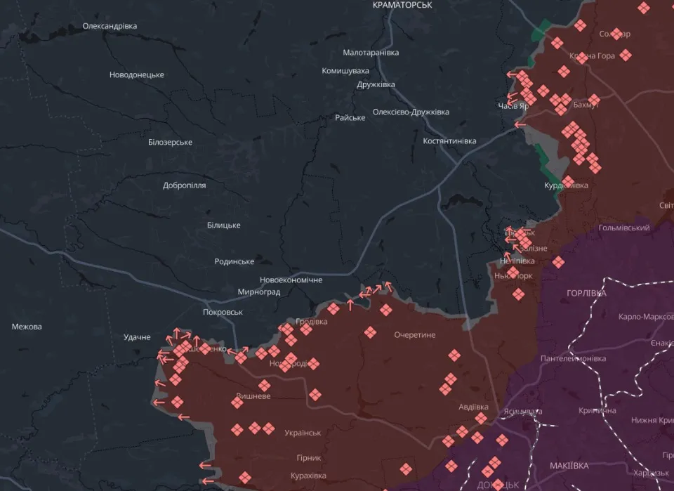 лінія фронту Донеччина