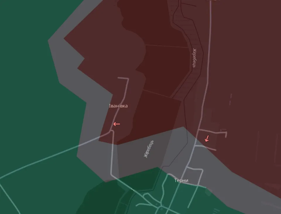 мапа Deep State Луганщина