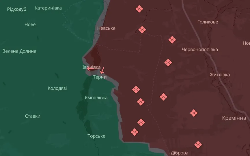 мапа Deep State Луганщина