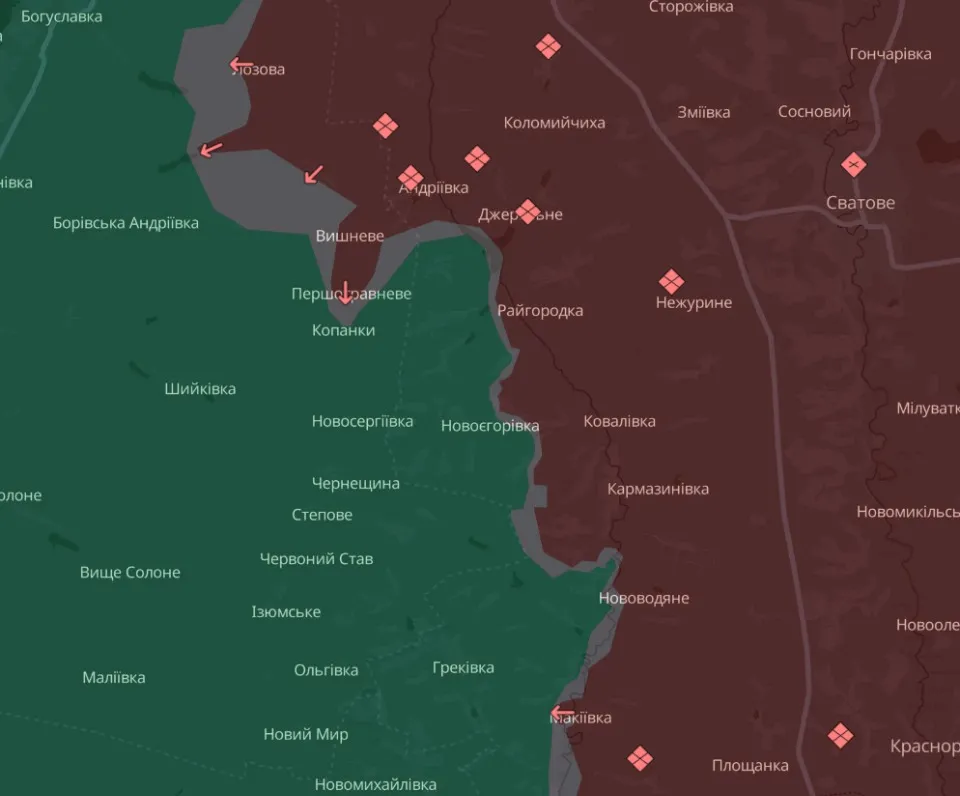 мапа Deep State Луганщина