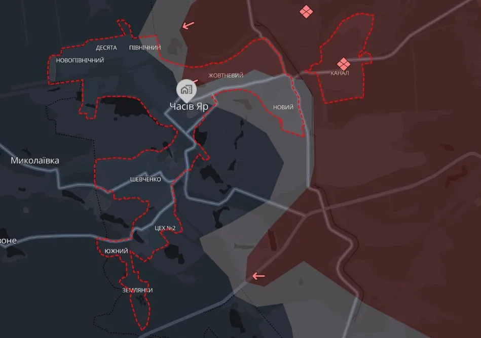 мапа Deep State Часів Яр