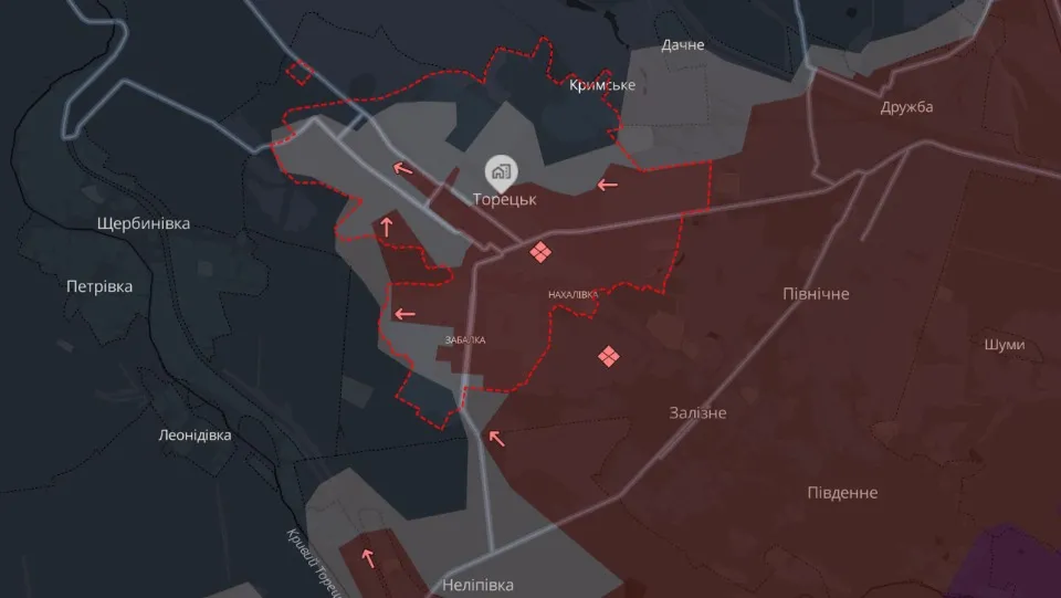 мапа Deep State Торецьк
